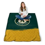 oakland athletics dot illusion green quilt blanket best selling