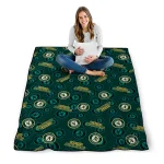 oakland athletics solid classic green quilt blanket best selling