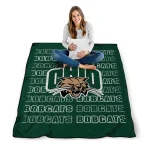 ohio bobcats bold red green quilt blanket best selling