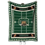 ohio bobcats mickey player green quilt blanket best selling