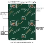 ohio bobcats sketch lines green quilt blanket best selling