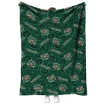 ohio bobcats solid classic green quilt blanket best selling