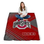 ohio state buckeyes arrow layers scarlet quilt blanket best selling
