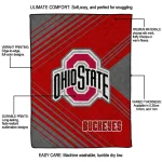 ohio state buckeyes arrow layers scarlet quilt blanket best selling