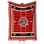 ohio state buckeyes mickey player scarlet quilt blanket best selling