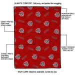 ohio state buckeyes solid classic scarlet quilt blanket best selling