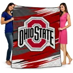 Ohio State Buckeyes Wild Lines Scarlet White Quilt Blanket 1 ohio state buckeyes wild lines scarlet white quilt blanket best selling
