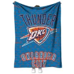 oklahoma city thunder brick grid blue quilt blanket best selling