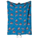 oklahoma city thunder solid classic blue quilt blanket best selling
