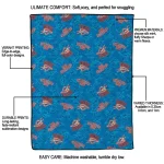 oklahoma city thunder solid classic blue quilt blanket best selling