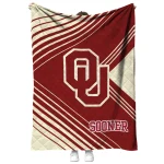 oklahoma sooners arrow layers crimson quilt blanket best selling