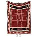 oklahoma sooners mickey player crimson quilt blanket best selling