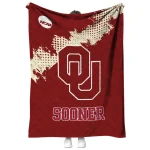 oklahoma sooners paint trail crimson quilt blanket best selling