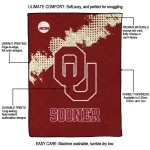 oklahoma sooners paint trail crimson quilt blanket best selling