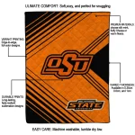 oklahoma state cowboys arrow layers orange quilt blanket best selling