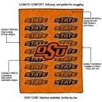 oklahoma state cowboys bold red orange quilt blanket best selling