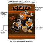 oklahoma state cowboys disney football orange quilt blanket best selling