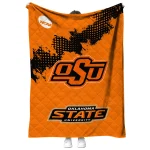 oklahoma state cowboys paint trail orange quilt blanket best selling