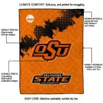 oklahoma state cowboys paint trail orange quilt blanket best selling