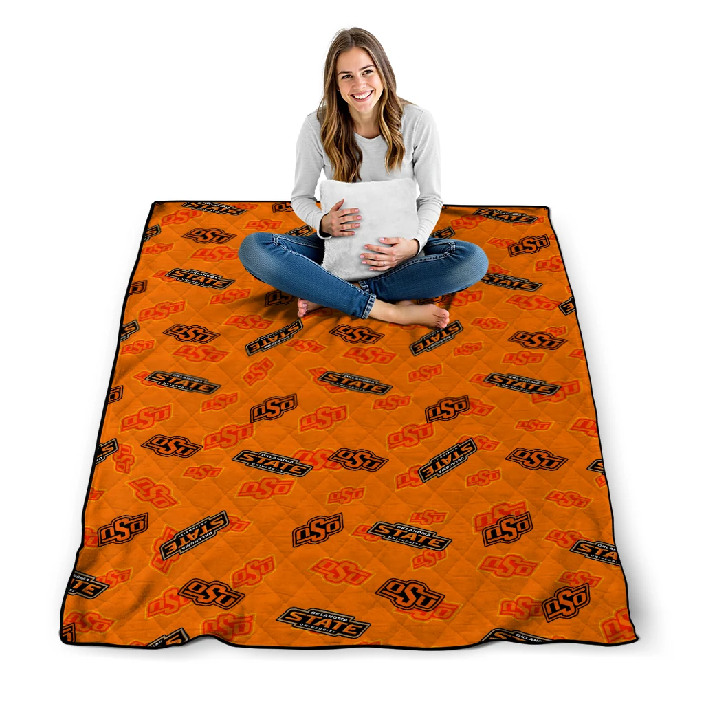 oklahoma state cowboys solid classic orange quilt blanket high quality oklahoma state cowboys solid classic orange quilt blanket high quality
