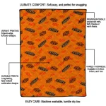 oklahoma state cowboys solid classic orange quilt blanket best selling