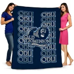 old dominion monarchs bold red blue quilt blanket best selling
