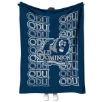 old dominion monarchs bold red blue quilt blanket best selling