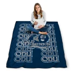 old dominion monarchs bold red blue quilt blanket best selling