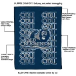 old dominion monarchs bold red blue quilt blanket best selling