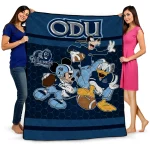 old dominion monarchs disney football blue quilt blanket best selling