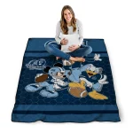 old dominion monarchs disney football blue quilt blanket best selling