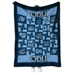 old dominion monarchs helmet heart blue quilt blanket best selling