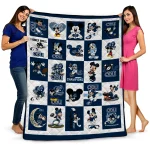 old dominion monarchs mickey mouse motif blue white quilt blanket best selling