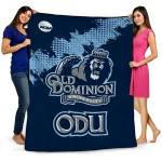 old dominion monarchs paint trail blue quilt blanket best selling