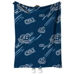 old dominion monarchs sketch lines blue quilt blanket best selling