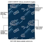 old dominion monarchs sketch lines blue quilt blanket best selling