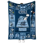 old dominion monarchs snoopy love blue quilt blanket best selling