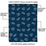 old dominion monarchs solid classic blue quilt blanket best selling