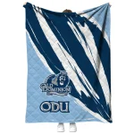 old dominion monarchs stroke art blue white quilt blanket best selling
