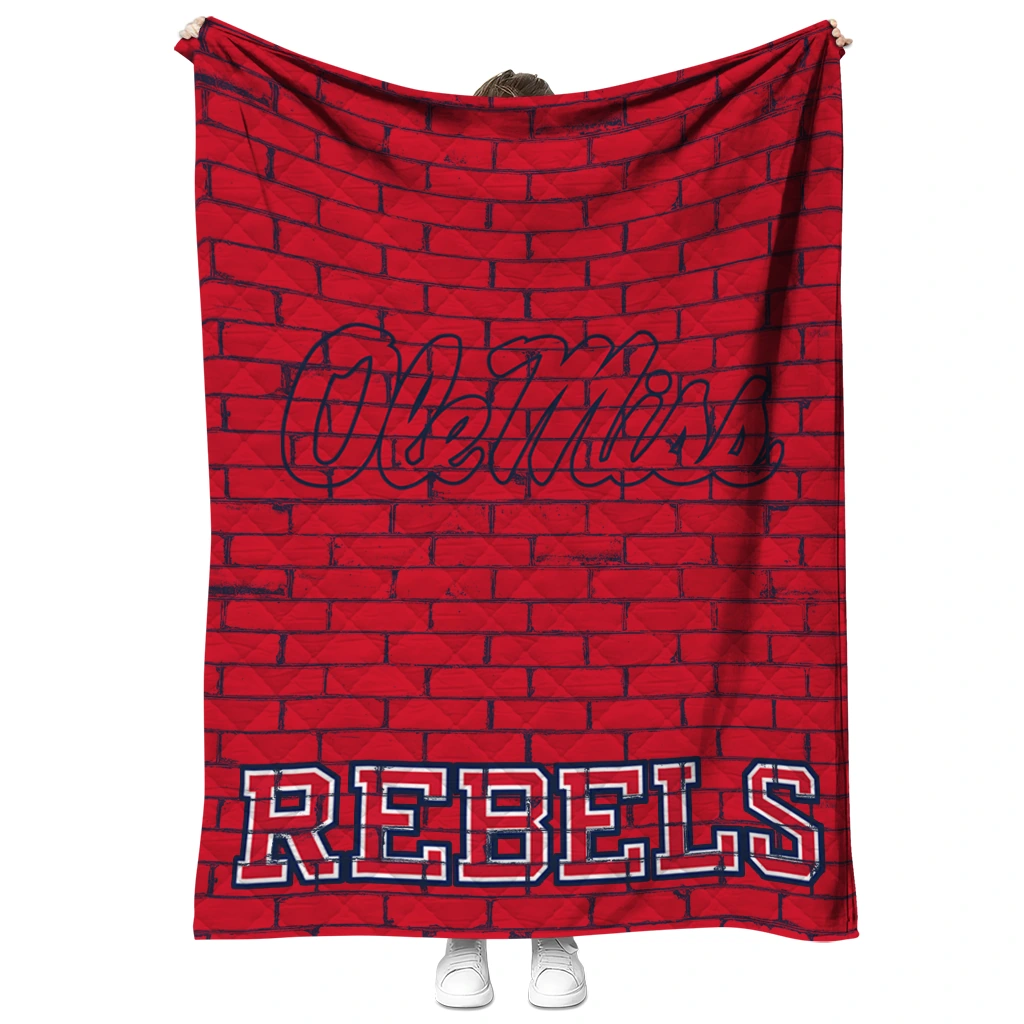 ole miss rebels brick grid red quilt blanket fashion forward ole miss rebels brick grid red quilt blanket fashion forward