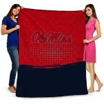 Ole Miss Rebels Dot Illusion Red Quilt Blanket 1 ole miss rebels dot illusion red quilt blanket best selling