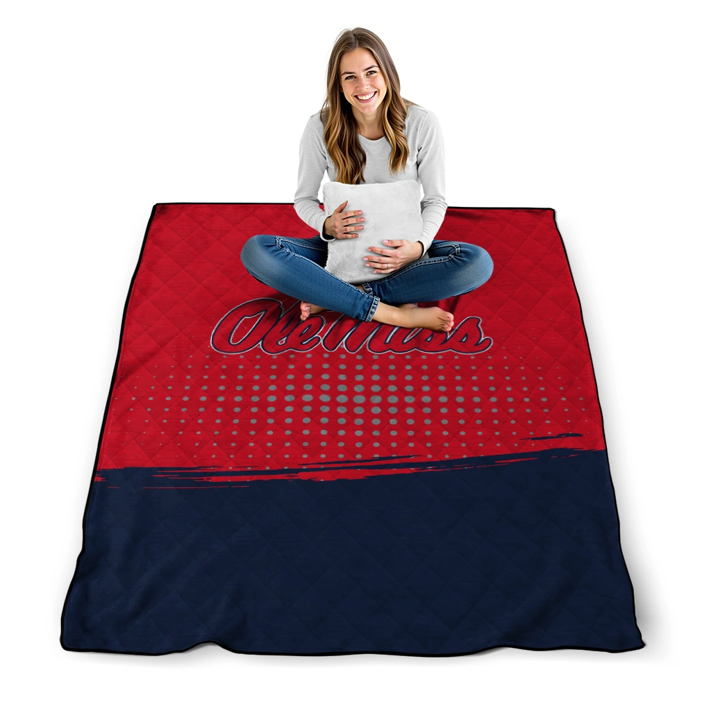 ole miss rebels dot illusion red quilt blanket high quality ole miss rebels dot illusion red quilt blanket high quality