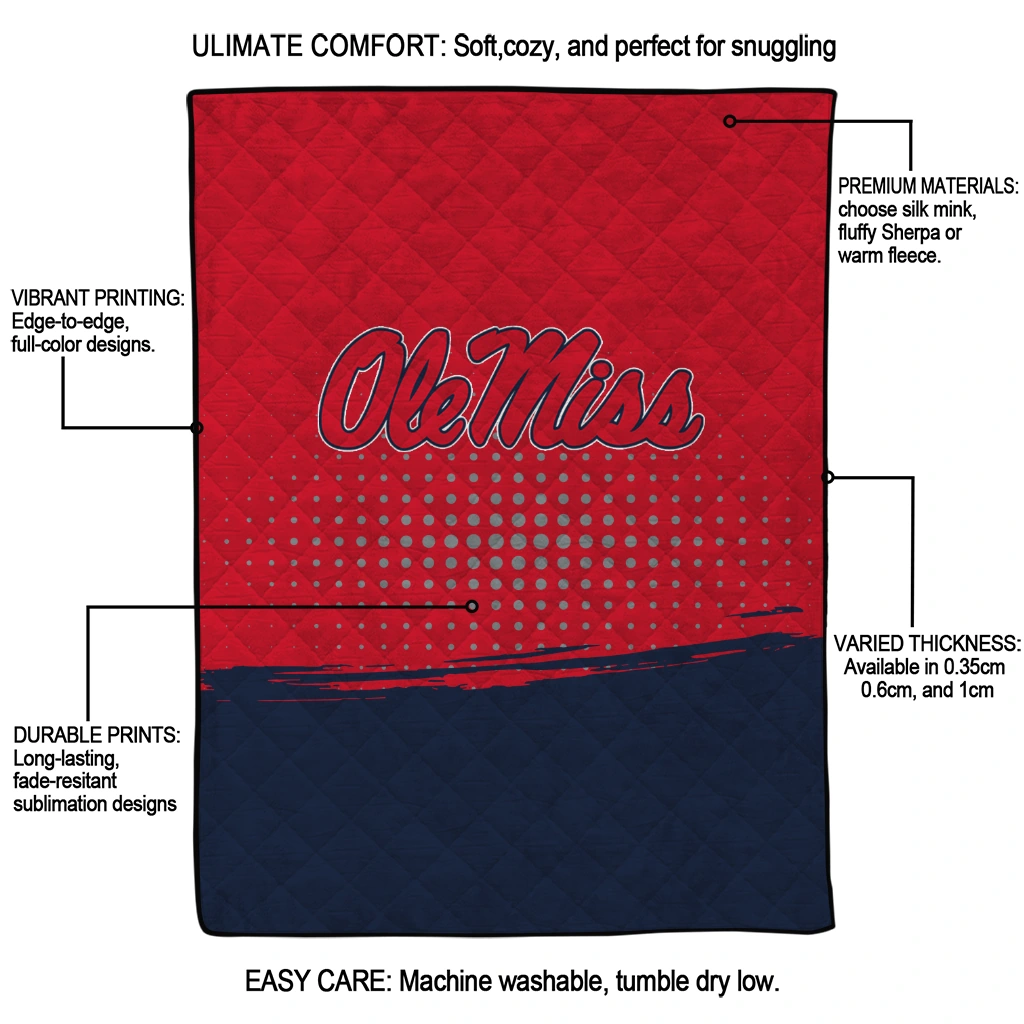 ole miss rebels dot illusion red quilt blanket latest model ole miss rebels dot illusion red quilt blanket latest model