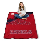 ole miss rebels paint trail red quilt blanket best selling