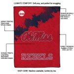 ole miss rebels paint trail red quilt blanket best selling