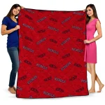 ole miss rebels solid classic red quilt blanket best selling