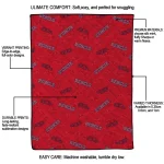 ole miss rebels solid classic red quilt blanket best selling