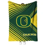 oregon ducks arrow layers green quilt blanket best selling