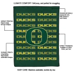 oregon ducks bold red green quilt blanket best selling