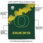 oregon ducks paint trail green quilt blanket best selling